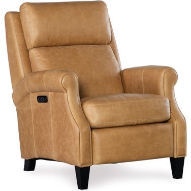 Hurley Power Recliner with Power Headrest In Brown