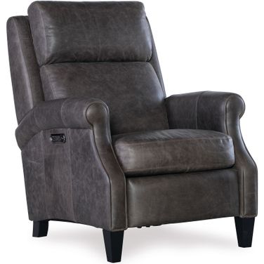 Hurley Power Recliner with Power Headrest In Grey