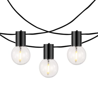 Huron Led Outdoor String Lights in Black