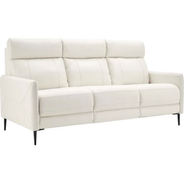 Huxley Leather Sofa In White