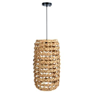 Hyacinth Long Chandelier In Natural and Black