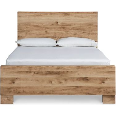 Hyanna Tan King Panel Bed