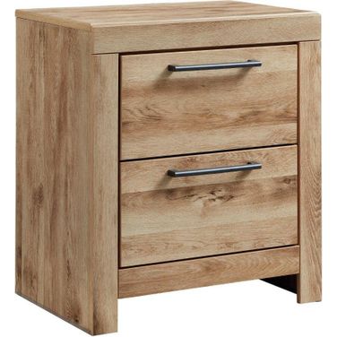Hyanna Tan Two Drawer Nightstand