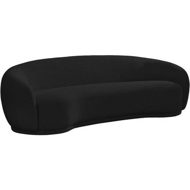 Hyde Boucle Fabric Sofa In Black