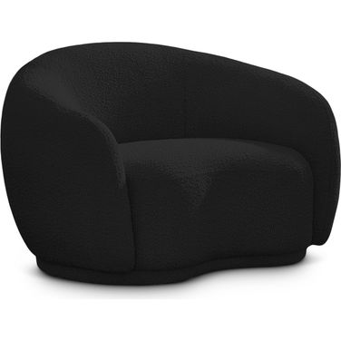 Hyde Boucle Fabric Chair In Black