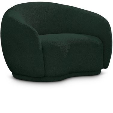 Hyde Boucle Fabric Chair In Green