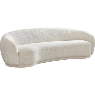 Hyde Boucle Fabric Sofa In Cream