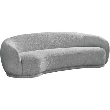 Hyde Boucle Fabric Sofa In Grey