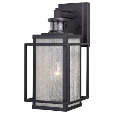 Hyde Motion Sensor Dusk to Dawn Outdoor Wall Light In Espresso Bronze