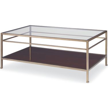 Hyde Park Cocktail Table 48.5 x 28.5 In London Brown