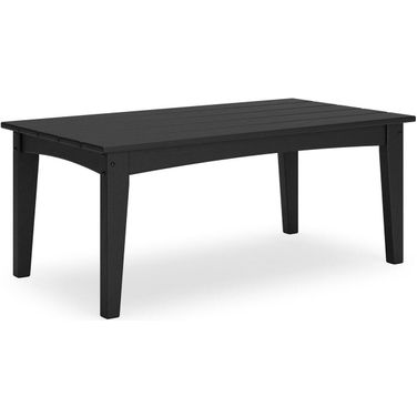Hyland wave Outdoor Coffee Table In Black
