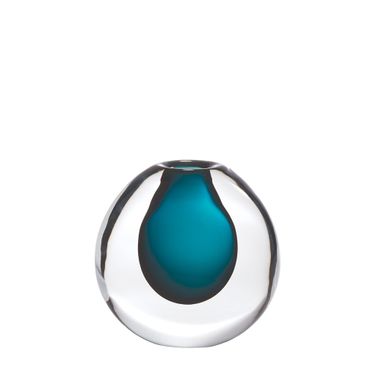 Ice Small Vase In Azure
