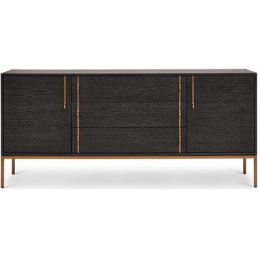 IE Series Holly Buffet In Charcoal And Brass Base