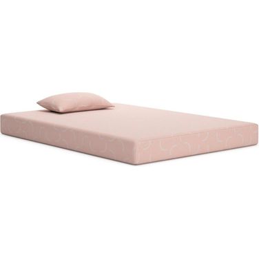 iKidz Full Mattress and Pillow Set of 2 In Coral