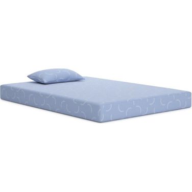 iKidz Ocean Full Mattress and Pillow Set of 2 In Blue