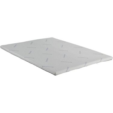 Ilene California King Memory Foam Topper In White