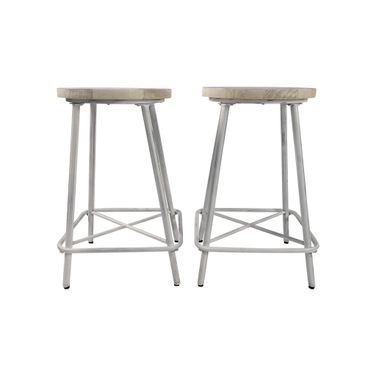 Illona 24 Inch Counter Stool - Set of 2 In Whitewash
