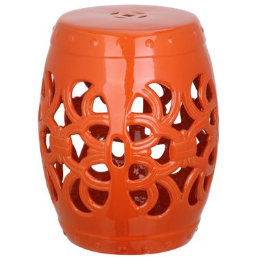 Imperial Orange Vine Garden Stool
