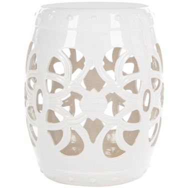 Imperial White Vine Garden Stool