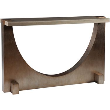 Signature Designs Impresario Console Table In Silver Leaf