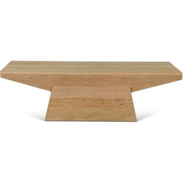 Incus 58 Inch Coffee Table In Natural Oak