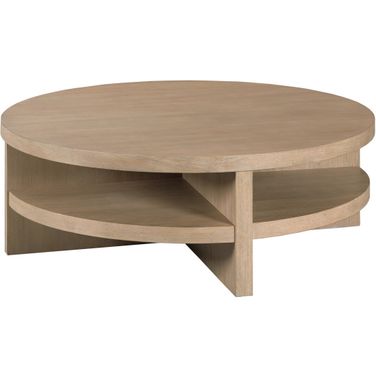 Indiya Round Coffee Table In Sandalwood