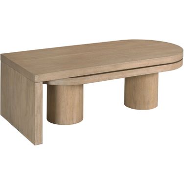 Indiya Swivel Coffee Table In Sandalwood