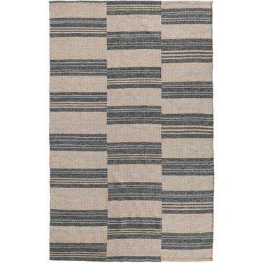 Indr/Outdr Colton 8x10 Rug In Stripe Charcoal