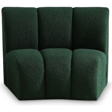 Infinity Boucle Fabric Modular Chair In Green