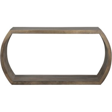 Infinity Console Table In Gray and Brown