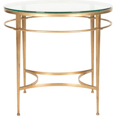 Ingmar Round Side Table In Gold