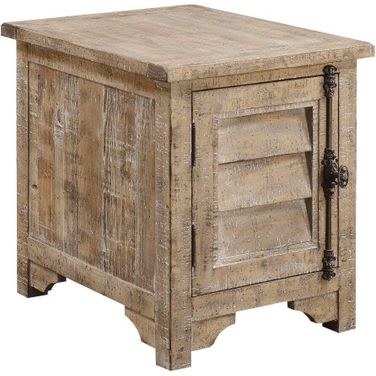 Interlude Chair Side Table In Sandstone Buff
