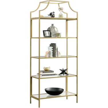 International Lux Bookcase In Satin Gold