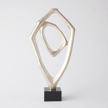 Interplay Sculpture In Silver