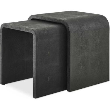 Interpose Nesting Side Table Set of 2 In Black and Gray