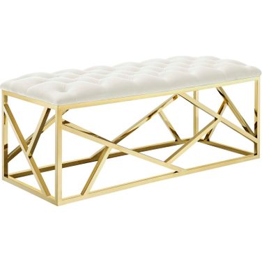 Intersperse Gold Ivory Bench