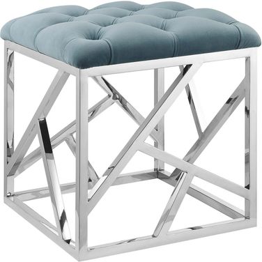Intersperse Sea Blue Ottoman