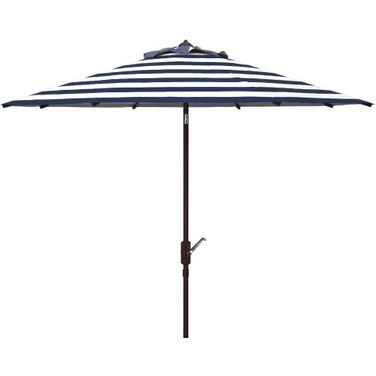 Iris Fashion Line 11Ft Rnd Umbrella In White Navy