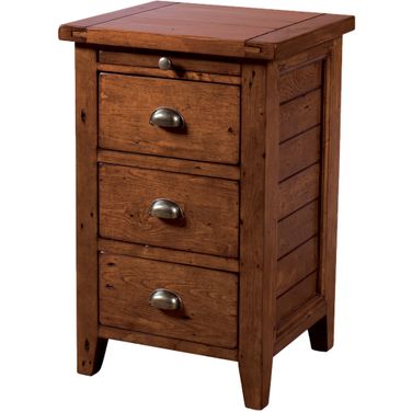 Irish Coast 3 Drawer Nightstand In African Dusk