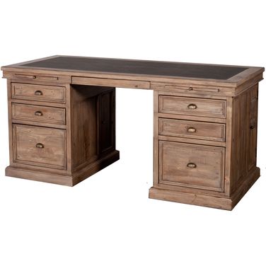 Irish Coast Lifestyle Double Desk In Sundried