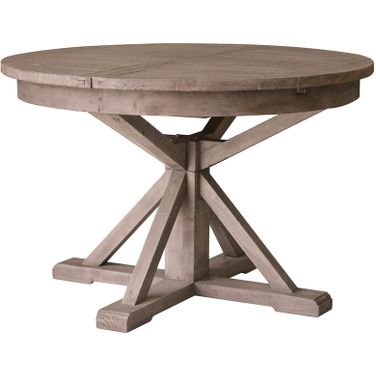 Irish Coast Round Extension Dining Table In Rustic Sundried
