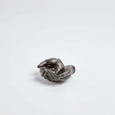 Iron Hand Bowl In Gray