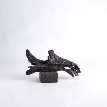 Iron Small Driftwood Sculpture In Clear