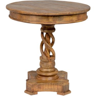 Isabella Round Table RM In Distressed Honey Brown