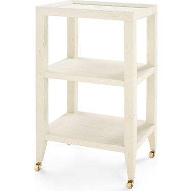 Isadora Side Table In Canvas Cream