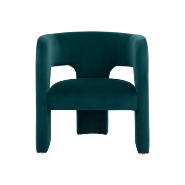 Isidore Lounge Chair In Meg Teal