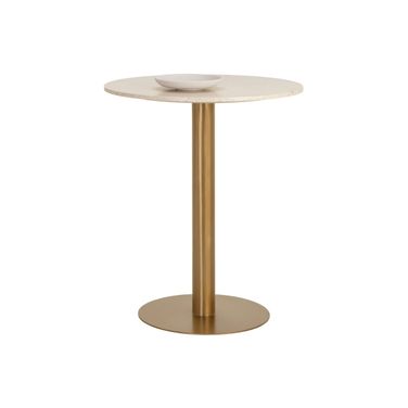 Iska Bar Table In Antique Gold and Cream