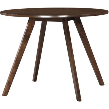Isla 39.5 Inch Round Wood Dining Table In Walnut