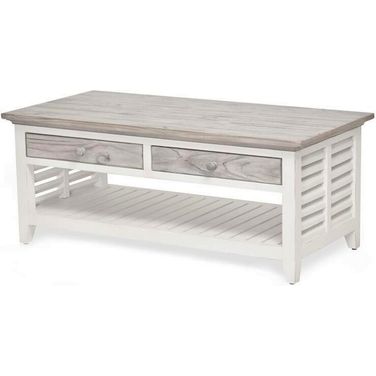 Islamorada Coffee Table In White And Grey