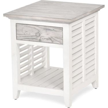 Islamorada End Table In White And Grey